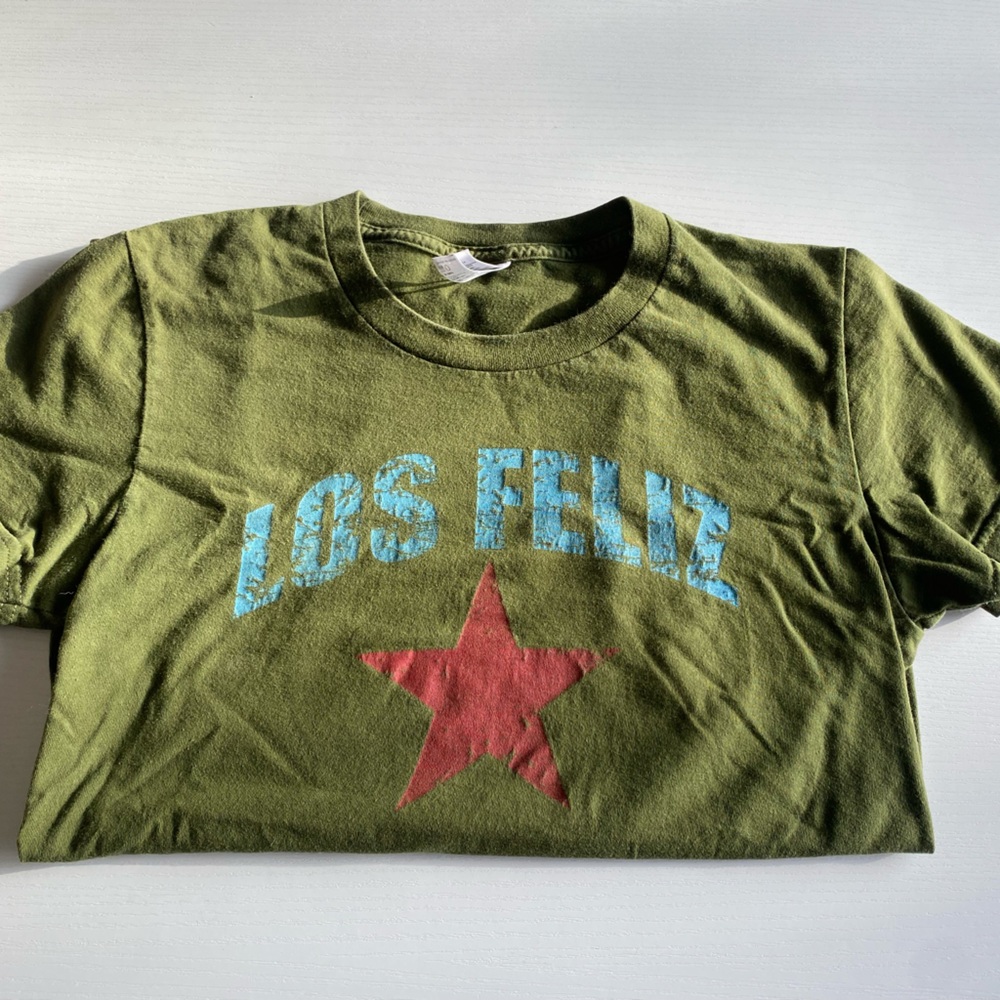 American Apparel Classic Girl Navy Green ‘Los Feliz’ T-Shirt Size Medium